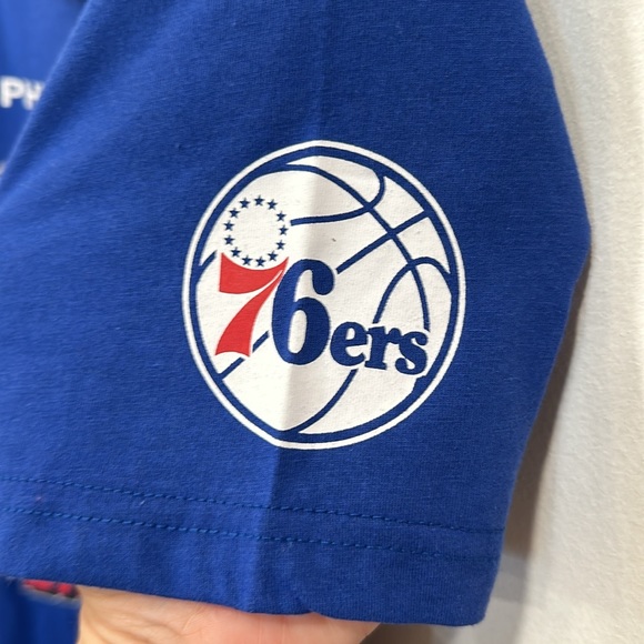 NWT PHILADELPHIA 76ers Sixers Basketball Youth (10/12) T-shirt Clubhouse Tee NBA - Picture 6 of 8